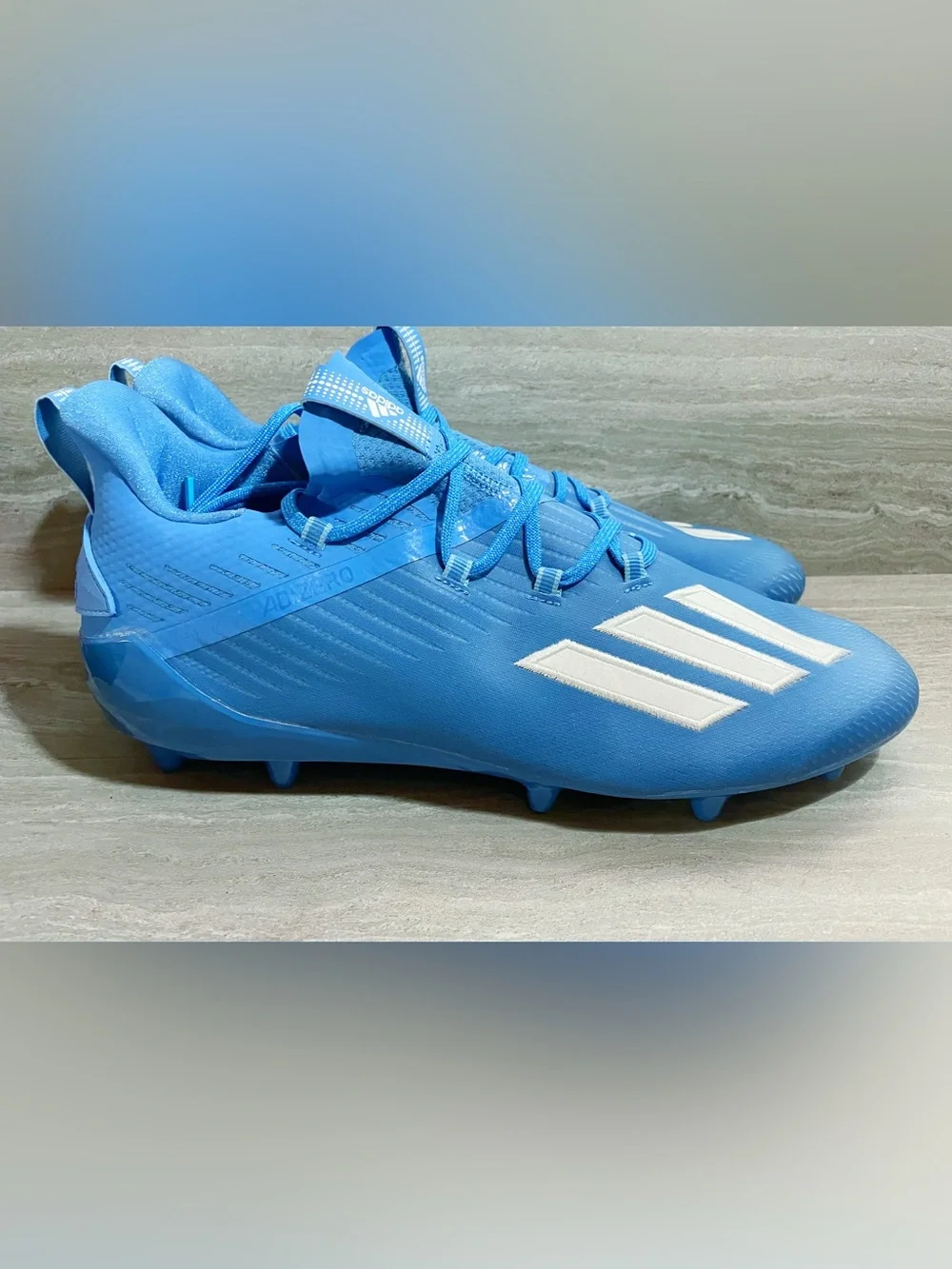 Brand New Adidas adizero Baby Blue Men's Football Cleats 13.5